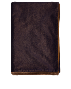 Dolce & Gabbana Metallic Effect Shawl, Cotton/Poly, Purple/Brown, 2*