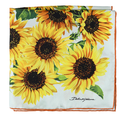 Dolce & Gabbana Sunflowers Scarf 45, front view