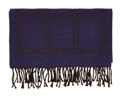 Fendi FF Scarf, Wool, Purple/Brown, B, 3*