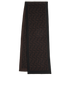 Fendi Zucca Scarf, £250, Accessories, Black, Wool, Back view