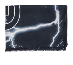 Givenchy Logo Scarf, Modal/Cashmere, Black, MII, 2*