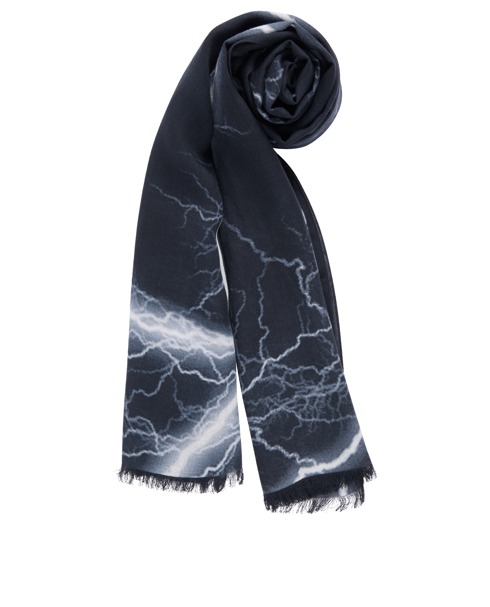 Givenchy Logo Scarf, &pound;180, Accessories, Black, Cashmere/Modal, Other view