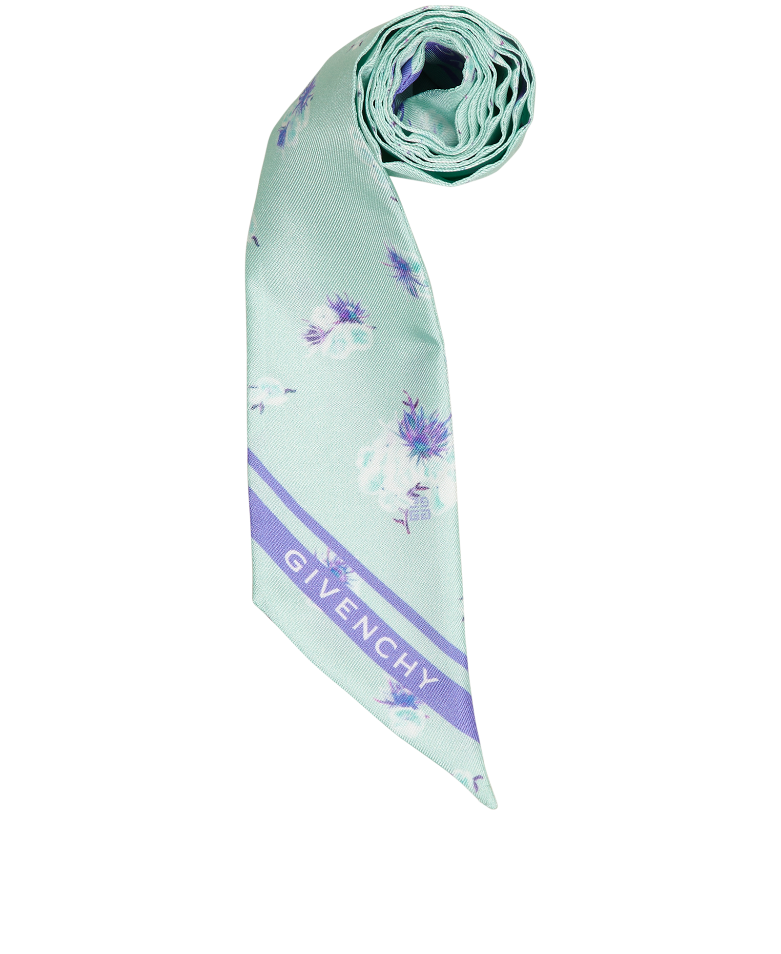 Givenchy Bandeau Scarf, &pound;80, Accessories, Green/Purple, Silk, Other view