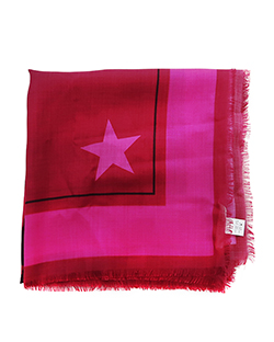 Givenchy Rottweiler Print Scarf XL, Wool/Silk, Pink, 3*