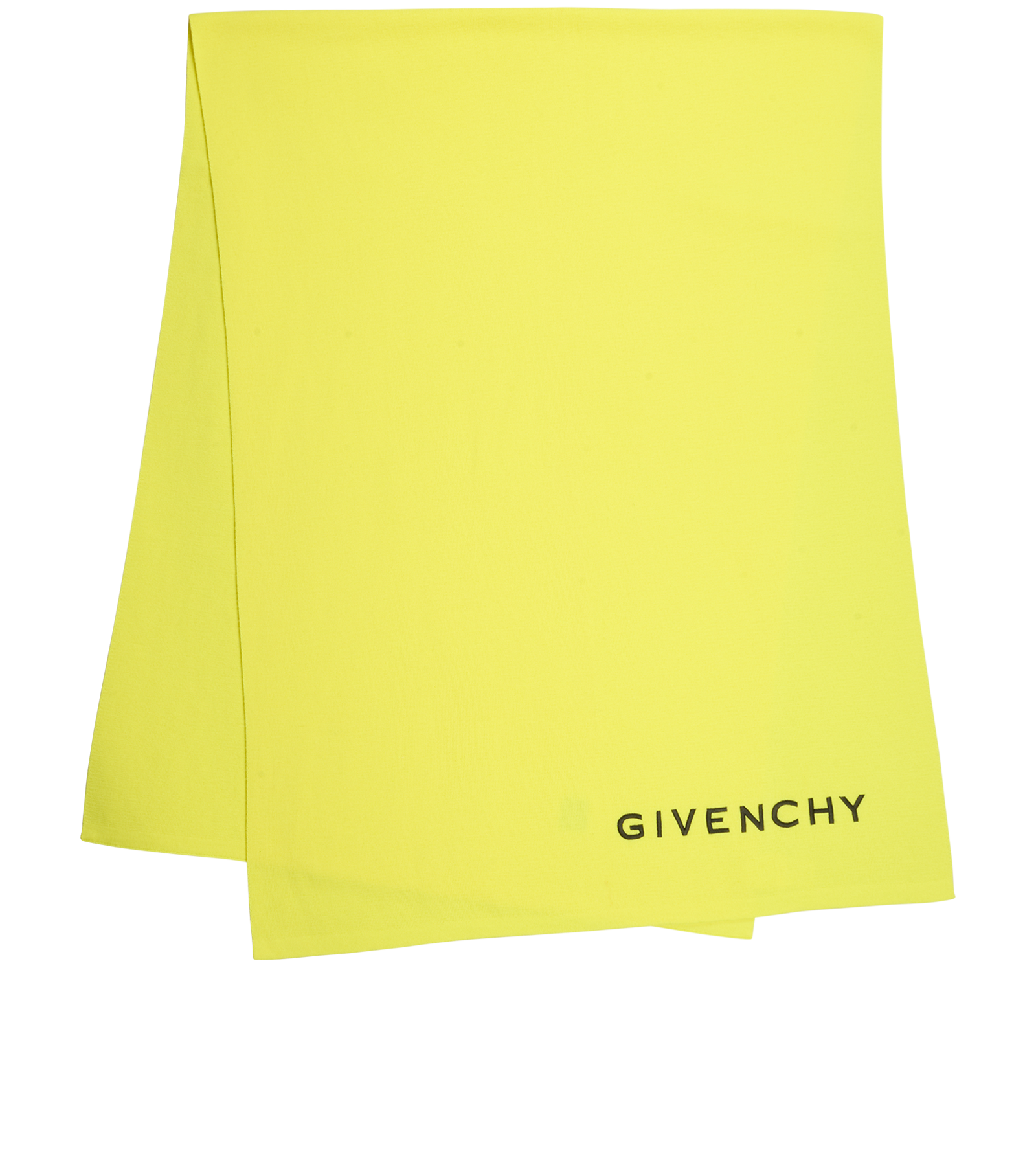 Givenchy Logo Scarf, &pound;120, Accessories, Yellow, Wool, Back view