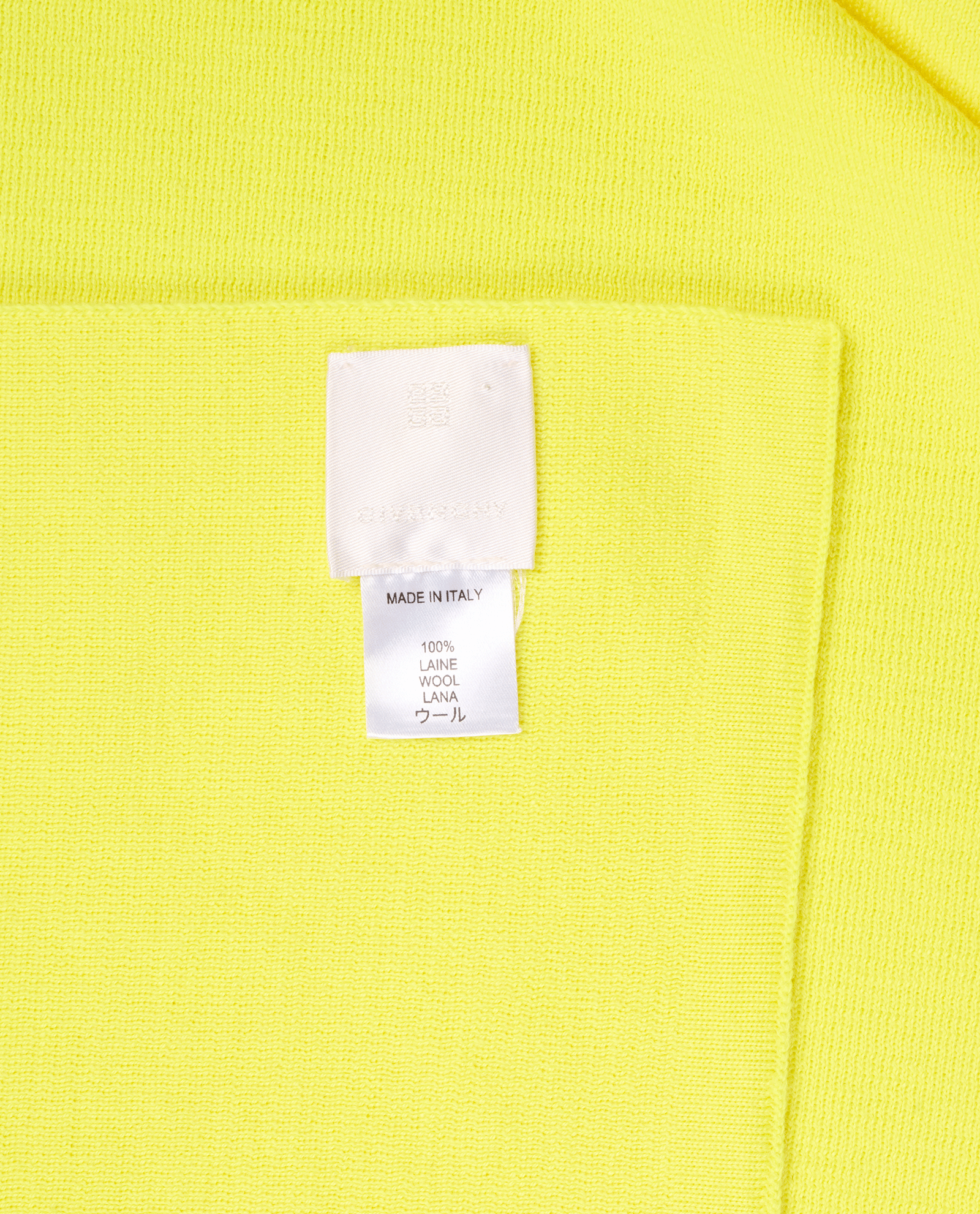 Givenchy Logo Scarf, &pound;120, Accessories, Yellow, Wool, Other view