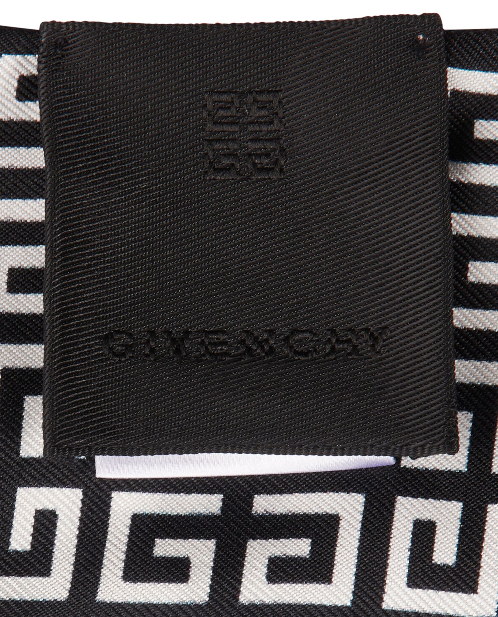 Givenchy Monogram Twilly, &pound;80, Accessories, Black/White, Silk, Other view
