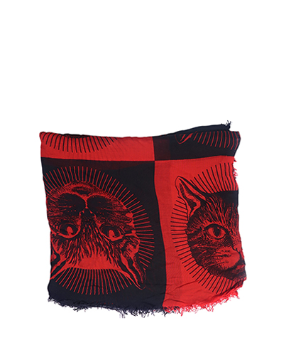 Gucci Blind For Love Mystic Cat Scarf, front view