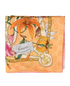 Gucci GG Lilies Scarf, &pound;220, Accessories, Green/Orange/Pink/Yellow, Silk, Front view