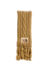 Gucci x The North Face Fringed Scarf, £175, Accessories, Beige, Wool, Front view