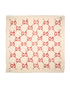 Gucci Ghost Print Scarf, &pound;220, Accessories, Cream/Red, Modal/Silk, Back view