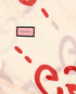Gucci Ghost Print Scarf, &pound;220, Accessories, Cream/Red, Modal/Silk, Other view