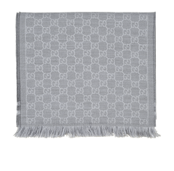 Gucci GG Scarf, Wool, Grey, 3*