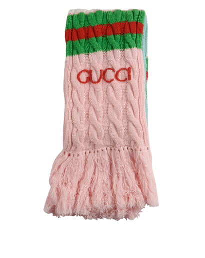 Gucci X Adidas Knitted Long Scarf, front view