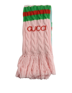 Gucci X Adidas Knitted Long Scarf, Wool, Multi, 3*