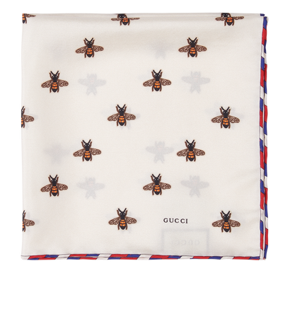 Gucci Bee Print Pocket Square, front view
