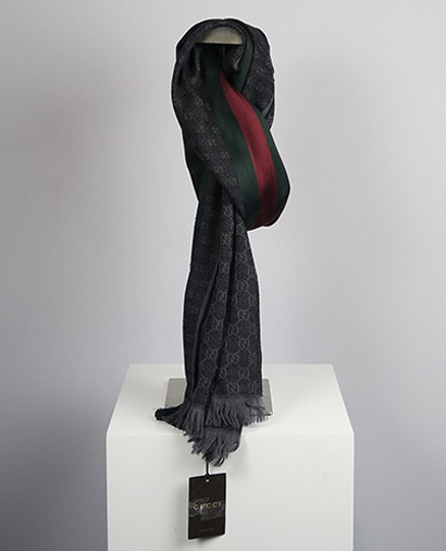 Gucci Jacquard Scarf Web, front view