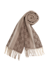Gucci GG Fringed Scarf, &pound;220, Accessories, Beige/Brown, Cashmere/Wool, Other view
