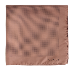 Gucci Small Scarf, Silk, Brown, MII, 2*