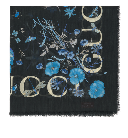 Gucci Floral Shawl, front view