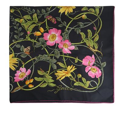 Gucci Floral Scarf, front view