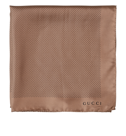 Gucci Scarf, £90, Accessories, Brown, Silk, Front view