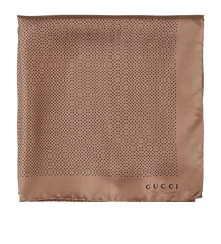 Gucci Scarf, Silk, Brown, MII, B, 2*