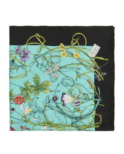 Gucci Floral 90cm Square Scarf, front view
