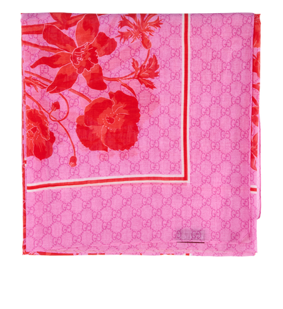 Gucci Floral Shawl, front view