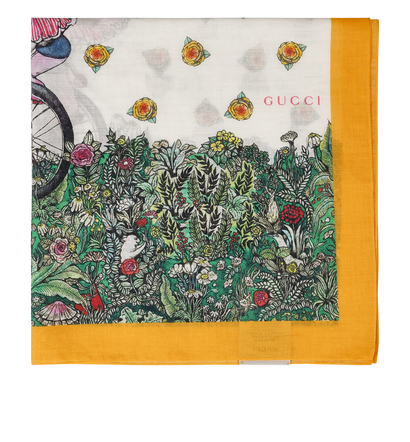 Gucci Yuko Higuchi Circus Bunny Scarf, front view