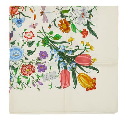 Gucci Floral Scarf, front view