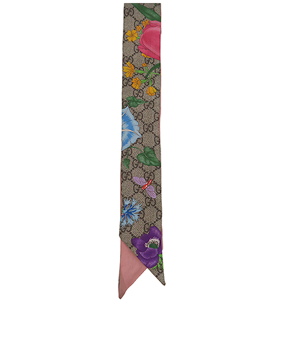 Gucci Floral Monogram Twilly, &pound;110, Front view
