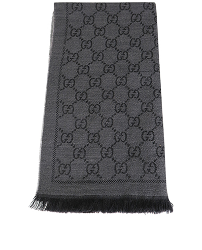 Gucci Tassel Jacquard Scarf, front view