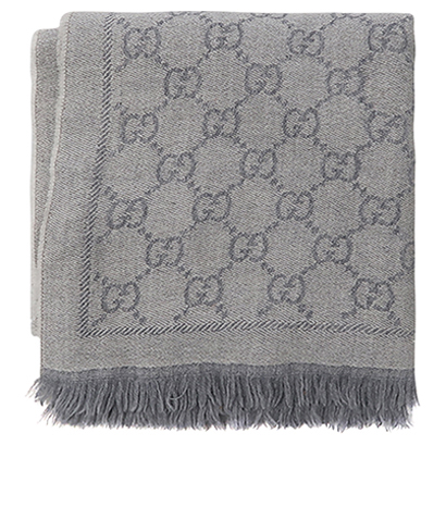 Gucci GG Jacquard Scarf, front view