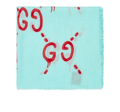 Gucci GG Ghost Writers 140 Scarf, front view