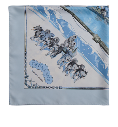 Hermes Gronland Square Silk Scarf, front view