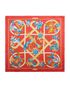 Hermès Caraibes Scarf 90, &pound;195, Accessories, Blue/Red, Silk, Front view
