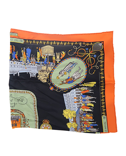 Hermes Promenades De Paris Scarf, front view
