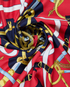 Hermes Eperon D'Or Scarf, £310, Accessories, Blue/Gold/Red, Silk, Other view