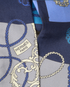 Hermes Key Twilly, &pound;80, Accessories, Blue/Grey/White, Silk, Other view