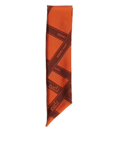 Hermès Ribbon Print Twilly, front view