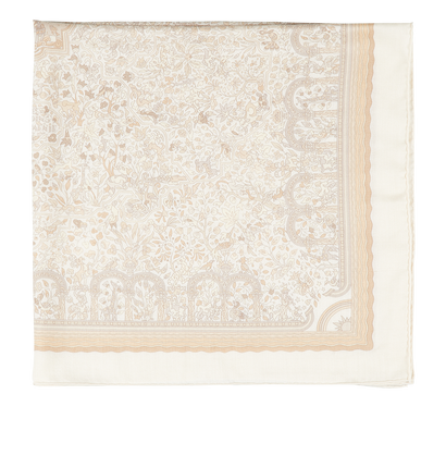Hermès Les Jardins d'Armenie Scarf, front view