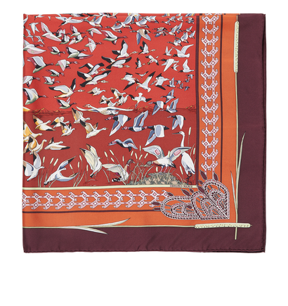 Hermès Flying Duck Scarf, front view