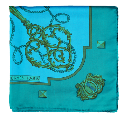 Hermès XL Key Print Surteint Scarf, front view