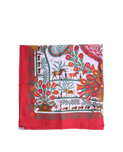 Hermes Decoupages Scarf, front view