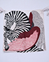 Hermes Zebra Pegasus Scarf, front view