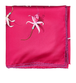 Hermes Fleurs De Fuchsia Carre 90, Silk, Pink, 2*