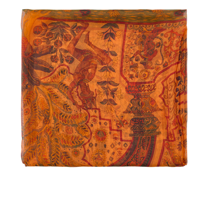 Hermes Les Chants Du Henne Scarf, front view