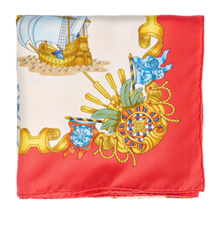 Hermes Voiles De Lumiere Scarf, Silk, Red/Cream, MIF, B, 2*