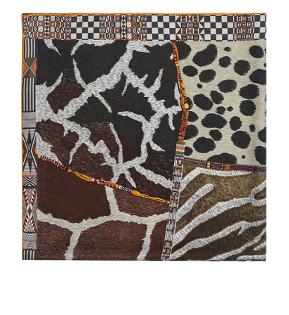 Hermes Pelages Et Camouflage Scarf, front view